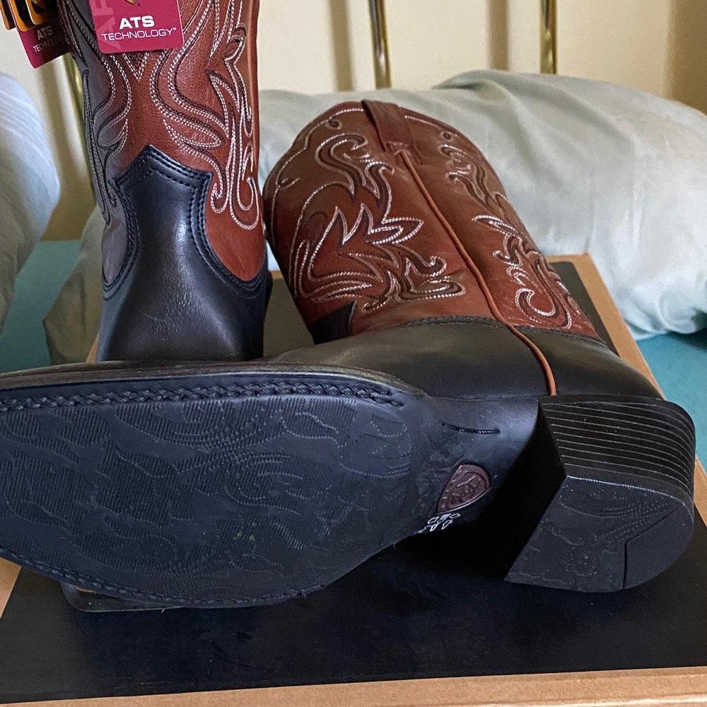 Ariat Brown and Black Heeled Boots